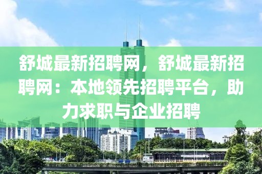 舒城最新招聘網，舒城最新招聘網：本地領先招聘平臺，助力求職與企業招聘