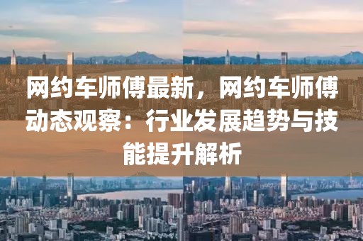 網約車師傅最新，網約車師傅動態觀察：行業發展趨勢與技能提升解析