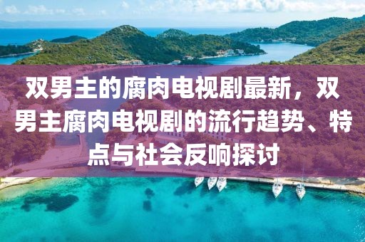 雙男主的腐肉電視劇最新，雙男主腐肉電視劇的流行趨勢、特點與社會反響探討
