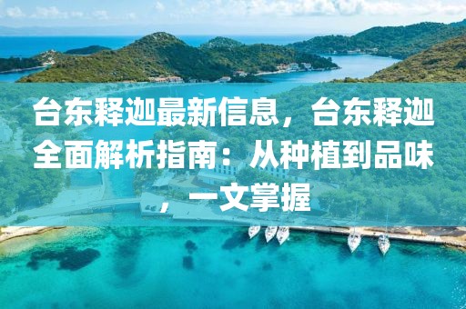 臺東釋迦最新信息，臺東釋迦全面解析指南：從種植到品味，一文掌握