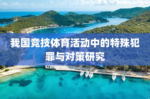 我國競技體育活動中的特殊犯罪與對策研究