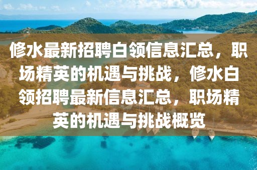 修水最新招聘白領(lǐng)信息匯總，職場(chǎng)精英的機(jī)遇與挑戰(zhàn)，修水白領(lǐng)招聘最新信息匯總，職場(chǎng)精英的機(jī)遇與挑戰(zhàn)概覽