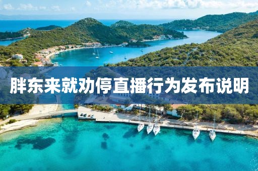 胖東來就勸停直播行為發(fā)布說明