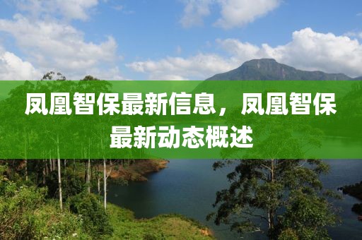 鳳凰智保最新信息，鳳凰智保最新動態概述