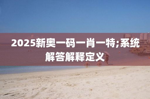 2025新奧一碼一肖一特;系統(tǒng)解答解釋定義
