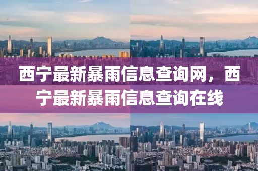 西寧最新暴雨信息查詢網(wǎng)，西寧最新暴雨信息查詢在線