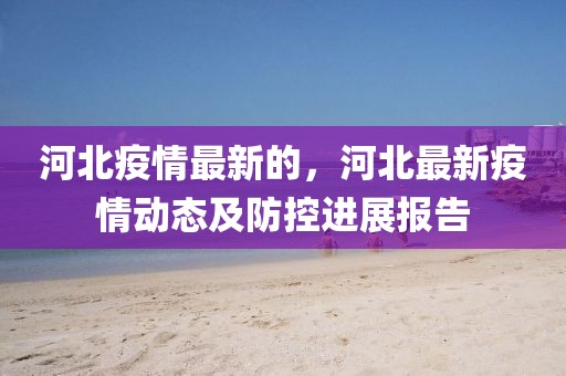 河北疫情最新的，河北最新疫情動態及防控進展報告