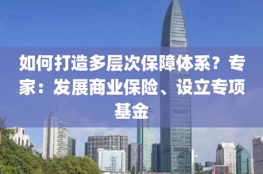 如何打造多層次保障體系？專家：發展商業保險、設立專項基金