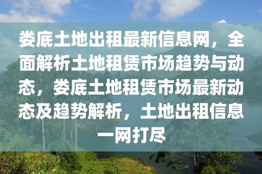 婁底土地出租最新信息網，全面解析土地租賃市場趨勢與動態，婁底土地租賃市場最新動態及趨勢解析，土地出租信息一網打盡