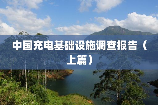 中國充電基礎設施調查報告（上篇）