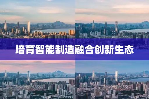 培育智能制造融合創新生態
