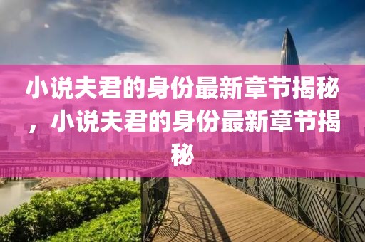 小說夫君的身份最新章節揭秘，小說夫君的身份最新章節揭秘