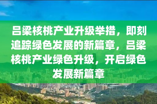 呂梁核桃產業升級舉措，即刻追蹤綠色發展的新篇章，呂梁核桃產業綠色升級，開啟綠色發展新篇章