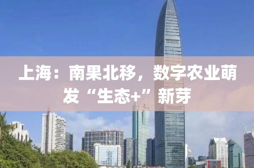 上海：南果北移，數(shù)字農(nóng)業(yè)萌發(fā)“生態(tài)+”新芽