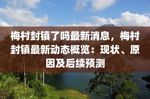 梅村封鎮(zhèn)了嗎最新消息，梅村封鎮(zhèn)最新動(dòng)態(tài)概覽：現(xiàn)狀、原因及后續(xù)預(yù)測
