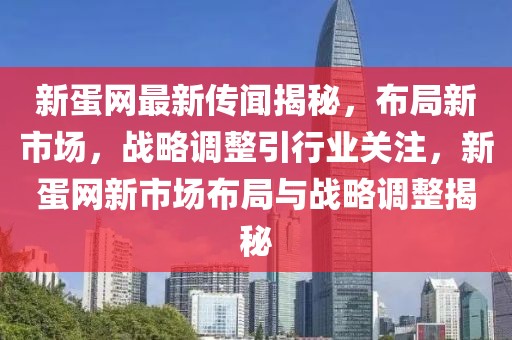新蛋網最新傳聞揭秘，布局新市場，戰略調整引行業關注，新蛋網新市場布局與戰略調整揭秘