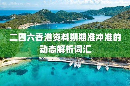 二四六香港資料期期準沖準的動態解析詞匯