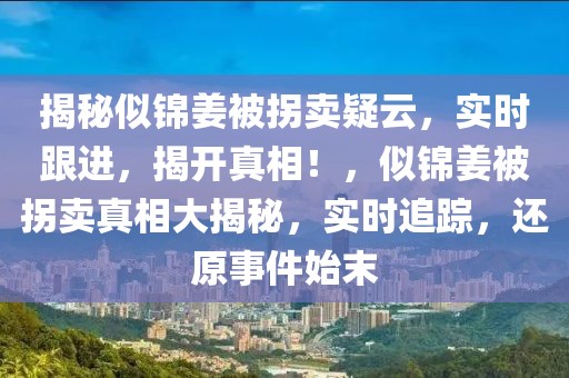揭秘似錦姜被拐賣疑云，實時跟進，揭開真相！，似錦姜被拐賣真相大揭秘，實時追蹤，還原事件始末