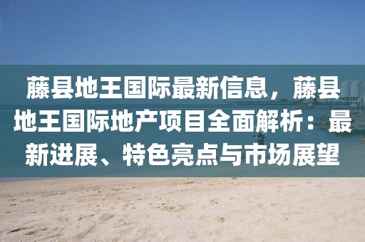 藤縣地王國際最新信息，藤縣地王國際地產項目全面解析：最新進展、特色亮點與市場展望
