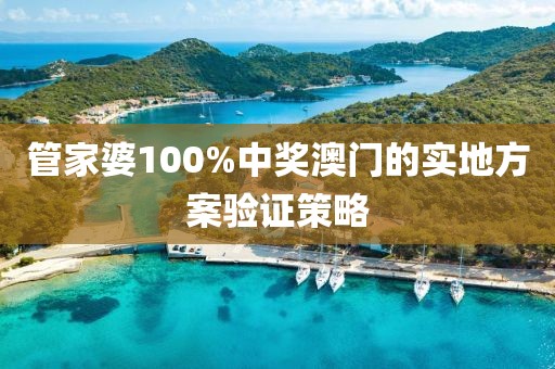 管家婆100%中獎澳門的實地方案驗證策略