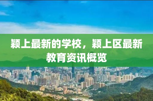 穎上最新的學校，穎上區最新教育資訊概覽