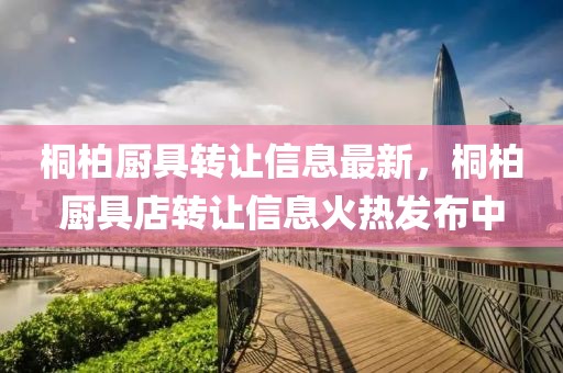 桐柏廚具轉讓信息最新，桐柏廚具店轉讓信息火熱發布中